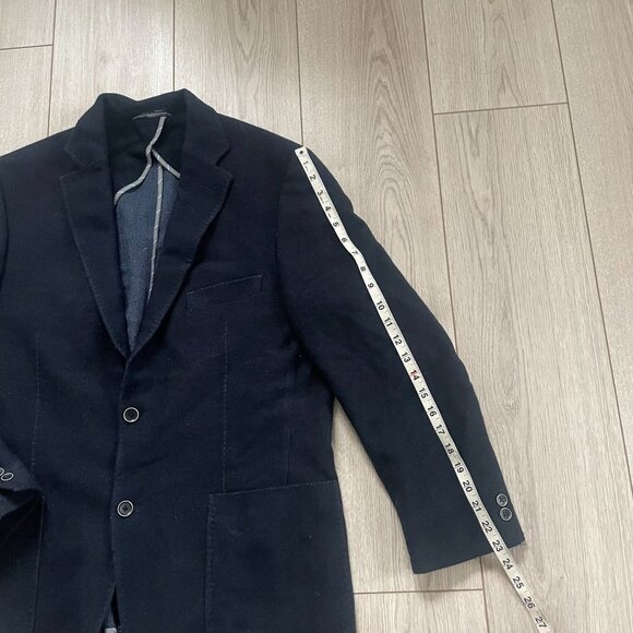 Ibiza Men's Wool Single Breasted Blazer Jacket Long Sleeve Black SZ 42R - Picture 6 of 12